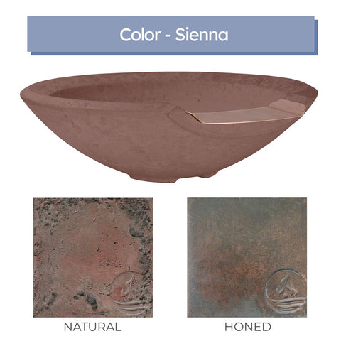 Redondo <br> 33" Hemisphere Water Bowl - Cast Stone Concrete