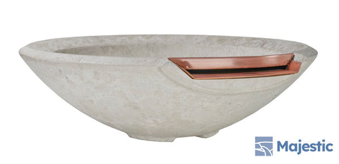 Redondo <br> 33" Hemisphere Water & Planter Bowl - Cast Stone Concrete