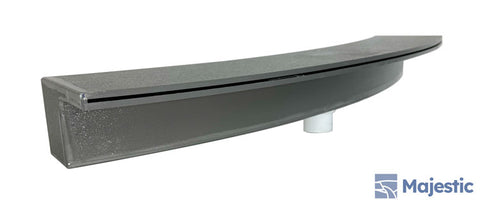 Tomaso <br> 36" Curved Convex Spillway - Gray