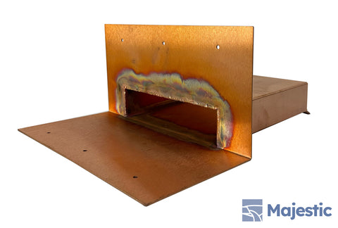 Eaton <br> 8" Rectangle Roof Drainage Scupper - Copper