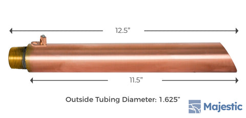 Keegan <br> 1.5" Water Fountain Spout - Copper