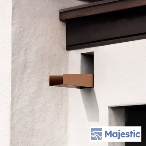 Rossi <br> 6" Open Top Roof Drainage Scupper - Copper