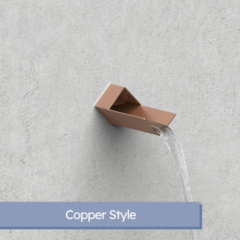 Verona <br> 2" V-Shaped Water Fountain Spout - Copper Style