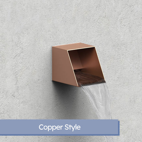 Cecetto <br> 4" Square Water Feature Mask - Copper Style