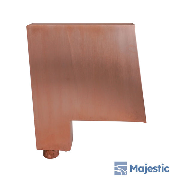 Hilton Modern Fountain & Pool Water Scupper - Copper