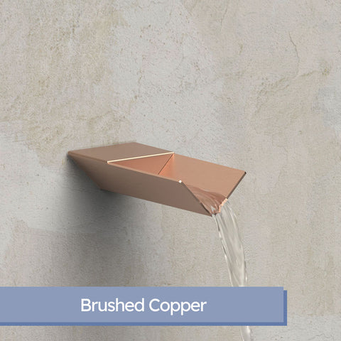 Vincent <br> 4" V-Shaped Water Feature Scupper - Copper