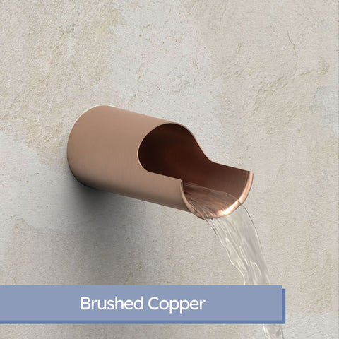 Larini <br> 4" Cannon Water Spout - Brushed Copper