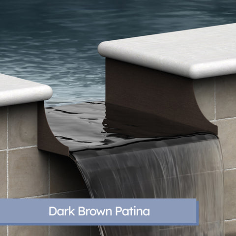 Monaco <br> 18" Spa-to-Pool/Fountain Spillway - Copper