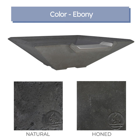 Piazza <br> 33" Square Water Bowl - Cast Stone Concrete