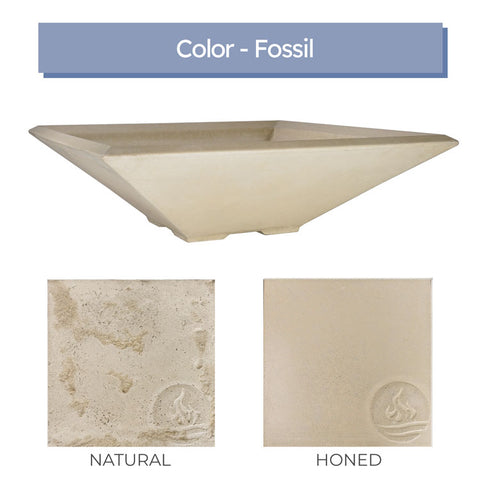 Piazza <br> 33" Square Planter Bowl - Cast Stone Concrete