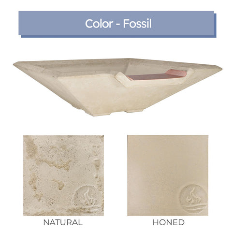 Piazza <br> 33" Square Water Bowl - Cast Stone Concrete