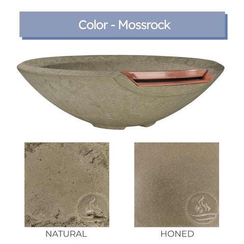 Redondo <br> 33" Hemisphere Water & Planter Bowl - Cast Stone Concrete