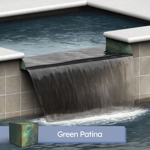 Lombardi <br> 36" Spa-To-Pool/Fountain Spillway - Copper