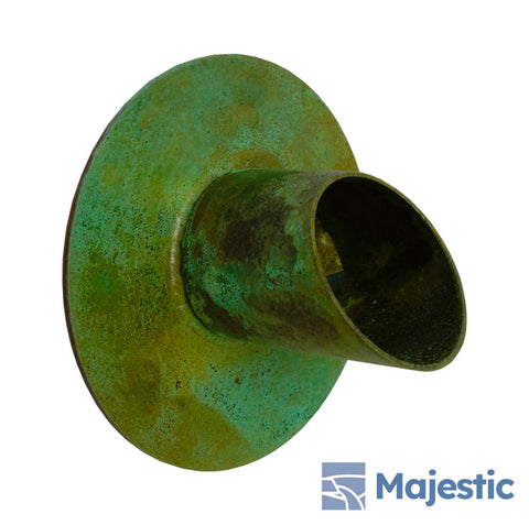 Waverly <br> 1.5" Round Water Spout - Brushed Copper