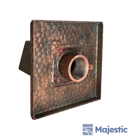 Gallant <br> 2" Square Water Spout - Hammered Copper
