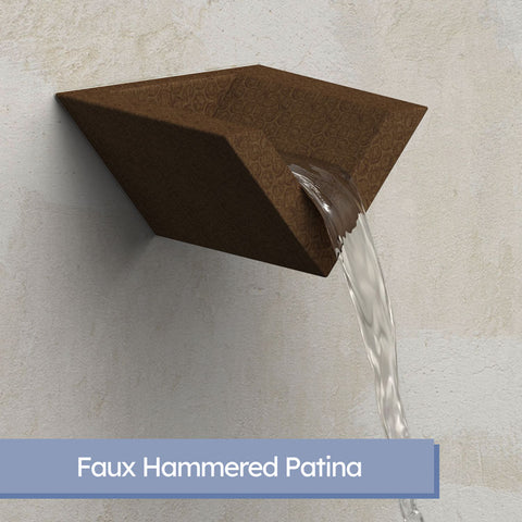 Valencia <br> 8" V-Style Wedge Water Scupper - Copper