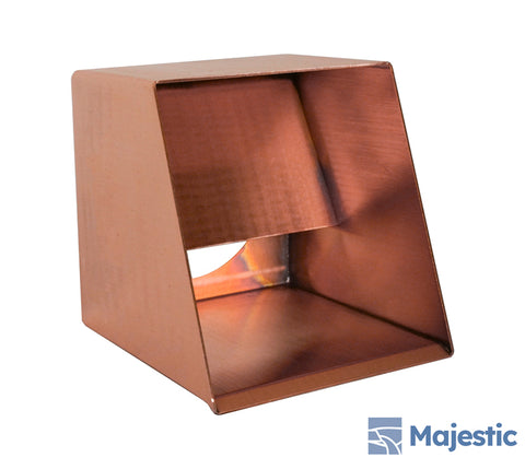 Hugo <br> 6" Roof Drainage Scupper - Copper