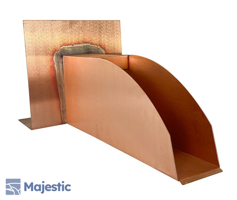 Johnstone <br> 8" Tall Roof Drainage Scupper - Copper