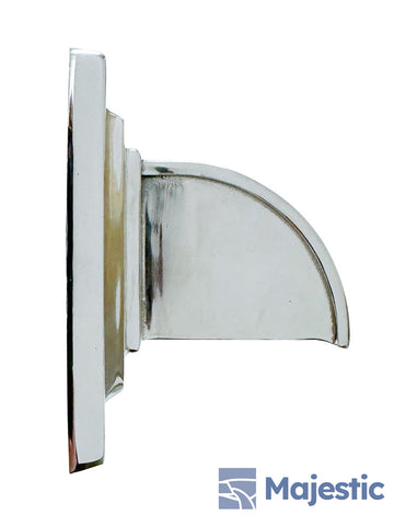 Leon <br> 2" Square Water Spout - Polished Stainless