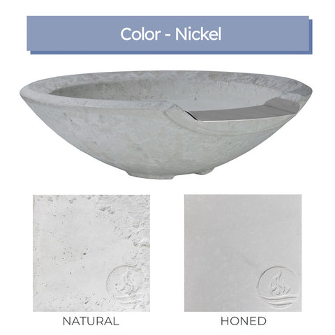 Redondo <br> 33" Hemisphere Water Bowl - Cast Stone Concrete