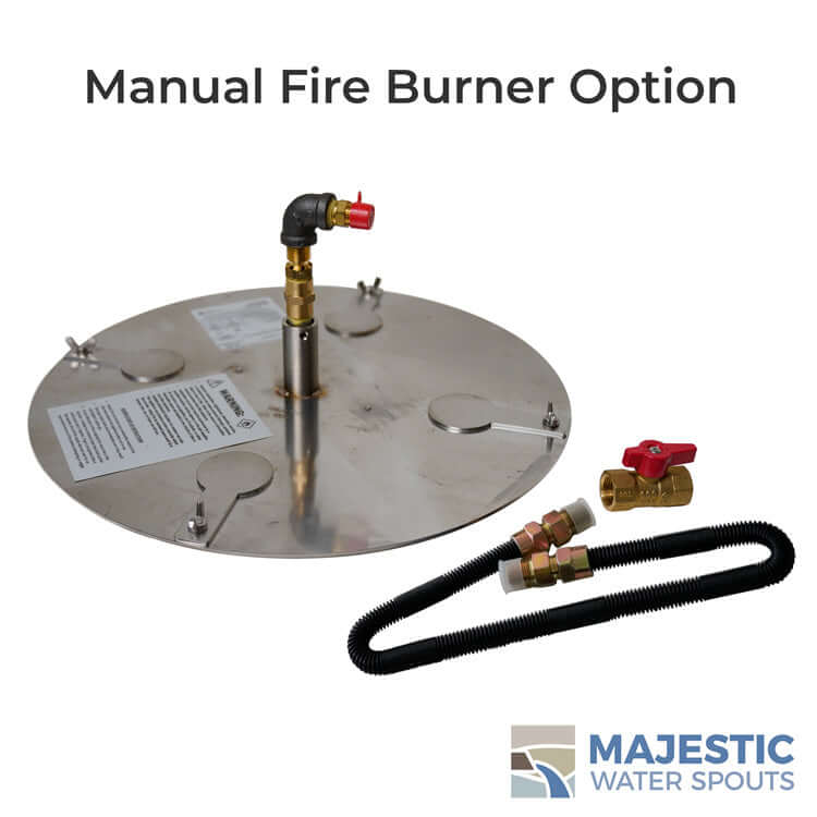 Manual Match Lit Fire Bowl Burner Bottom