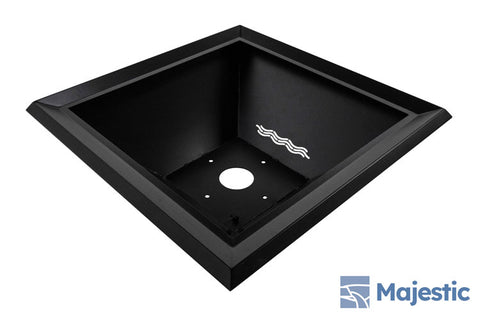Canto <br> 32" Square Water & Fire Bowl - Satin Black
