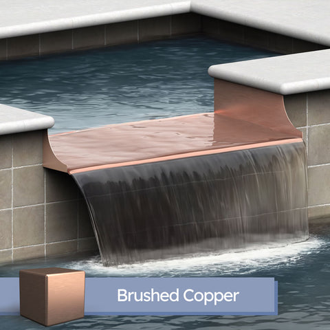 Monaco <br> 36" Spa-to-Pool/Fountain Spillway - Copper