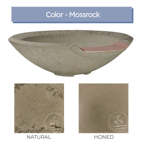 Redondo <br> 33" Hemisphere Water Bowl - Cast Stone Concrete