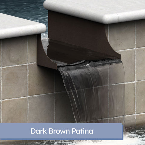 Monaco <br> 12" Spa-to-Pool/Fountain Spillway - Copper