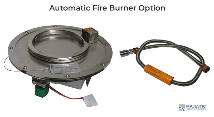 Outdoor Round Automatic Fire Burner Kit