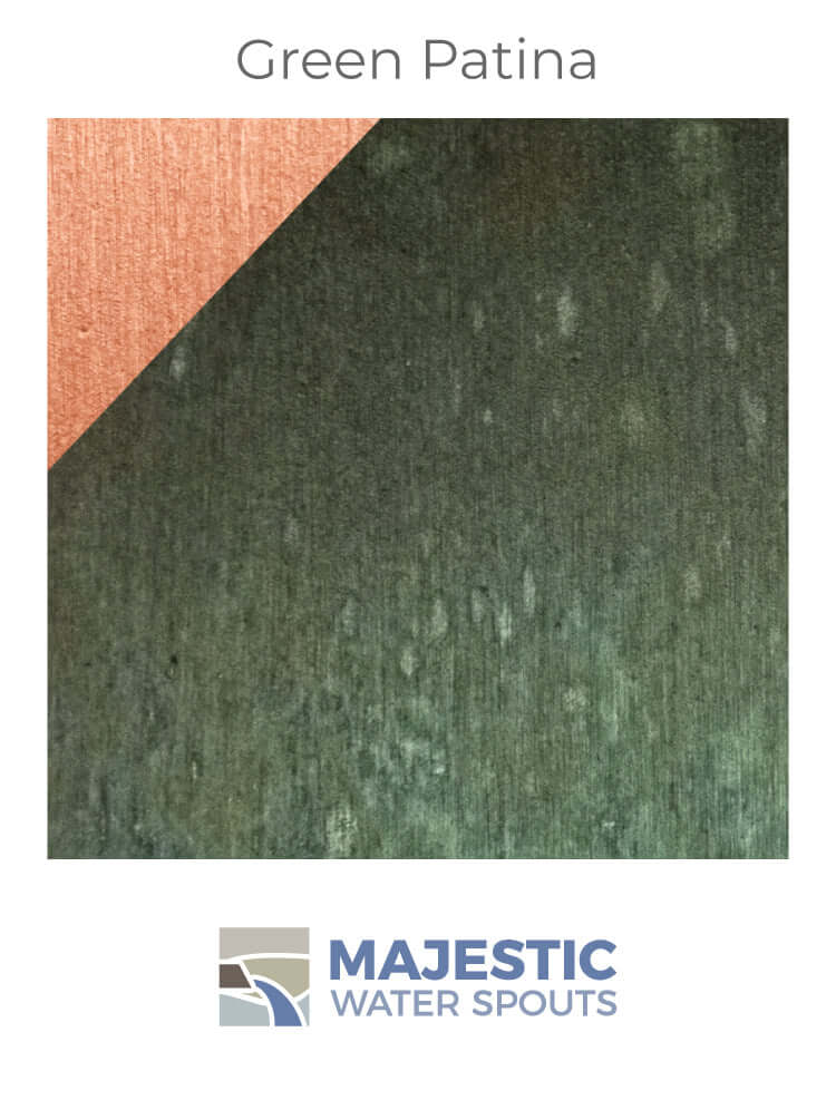Swell <br> 72" Vertical Sheeting Waterfall Spillway - Copper