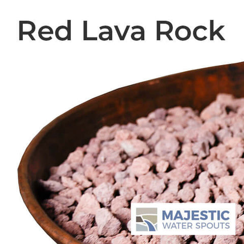 Red Lava style Rock for Fire Bowl
