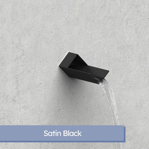 Verona <br> 2" V-Shaped Water Fountain Spout - Satin Black