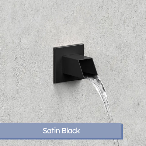 Gallant <br> 2" Square Water Spout - Satin Black