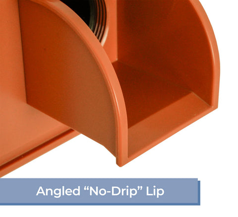 Marcello <br> Square Water Feature Spout - Terracotta