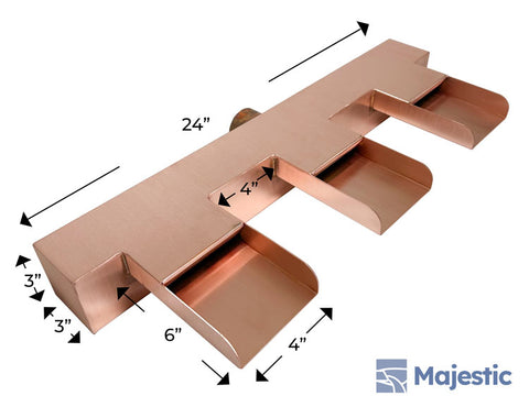 Mosegi <br> 4" EZ-Install Water Feature - Copper