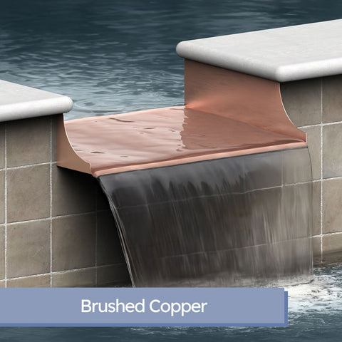 Monaco <br> 24" Spa-to-Pool/Fountain Spillway - Copper