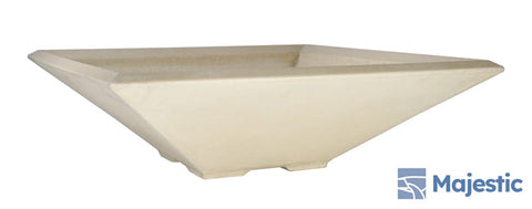 Piazza <br> 33" Square Planter Bowl - Cast Stone Concrete