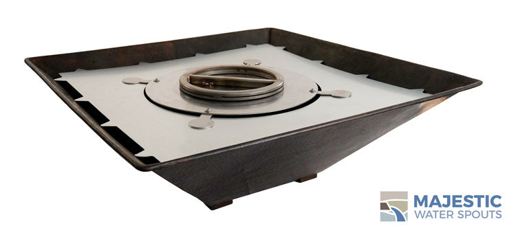 Grand Effects RIAUT12 Electronic Fire Bowl Burner - Stainless Steel