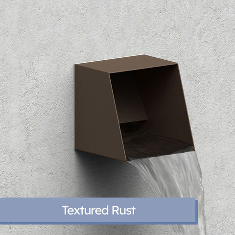 Cecetto <br> 6" Box Water Scupper - Textured Rust