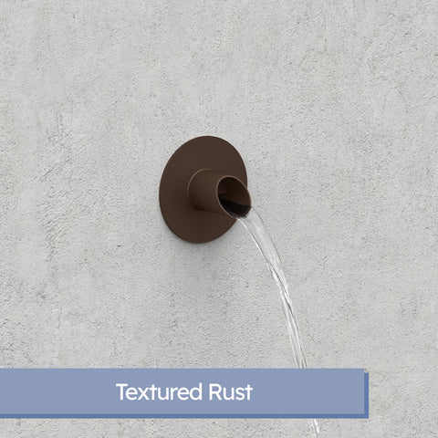 Waverly<br>1.5" Round Water Spout - Textured Rust