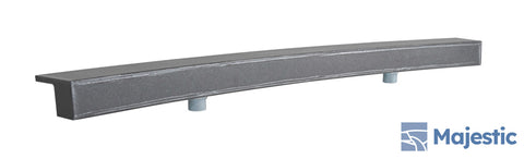 Tomaso <br> 60" Curved Convex Spillway - Gray