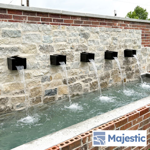 Cayman <br> 8" U-Style Pool/Fountain Scupper - Copper