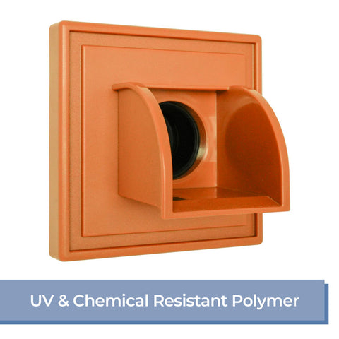 Marcello <br> Square Water Feature Spout - Terracotta