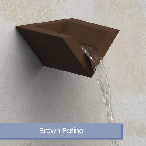 Valencia <br> 8" V-Style Wedge Water Scupper - Copper