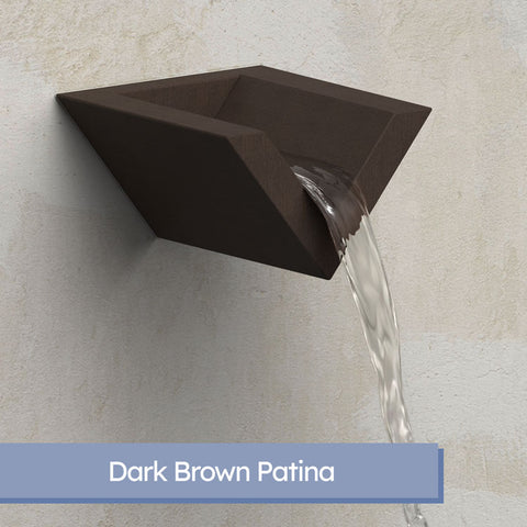 Valencia <br> 8" V-Style Wedge Water Scupper - Copper
