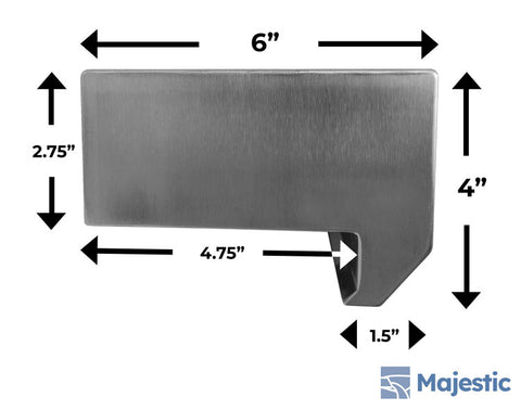 Virrata <br> 36" Waterwall Fountain Spillway - Stainless Steel