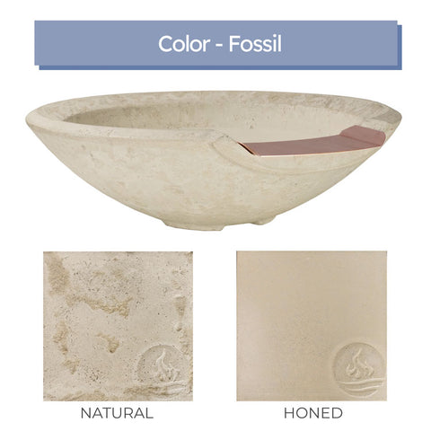 Redondo <br> 33" Hemisphere Water Bowl - Cast Stone Concrete