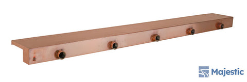 Zanardi <br> 84" Closed Top Waterfall Spillway - Copper