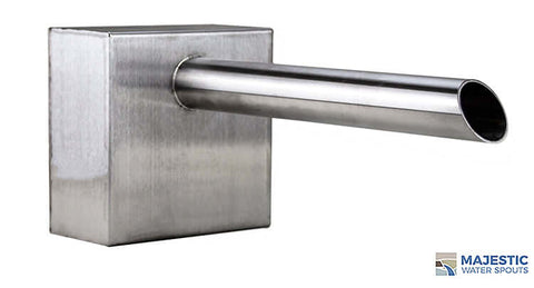 Keegan <br> 1.5" Boxed Cannon Scupper - Stainless Steel